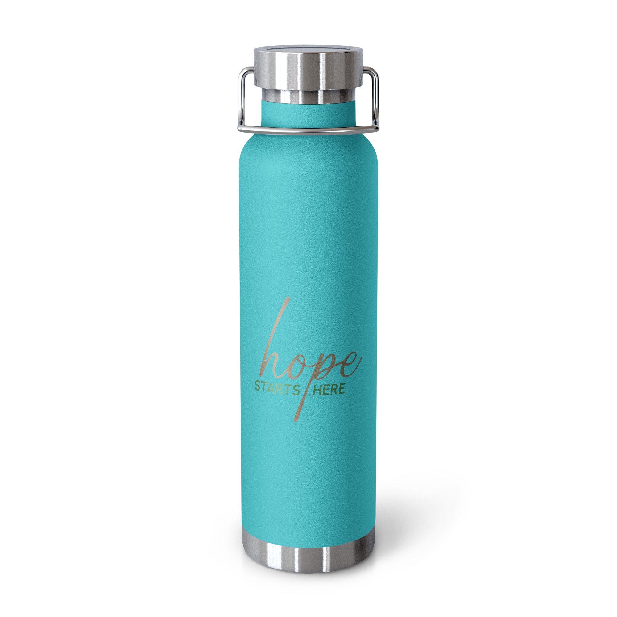 Copper Vacuum Insulated Bottle - Hope starts here - Image 4