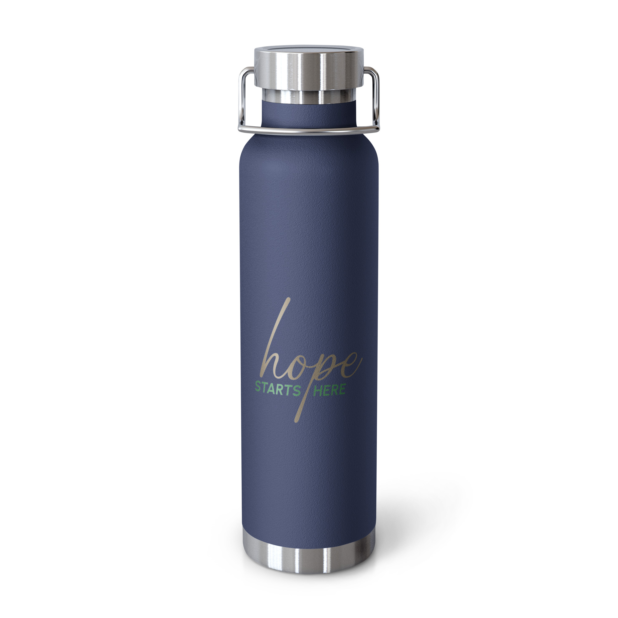 Copper Vacuum Insulated Bottle - Hope starts here
