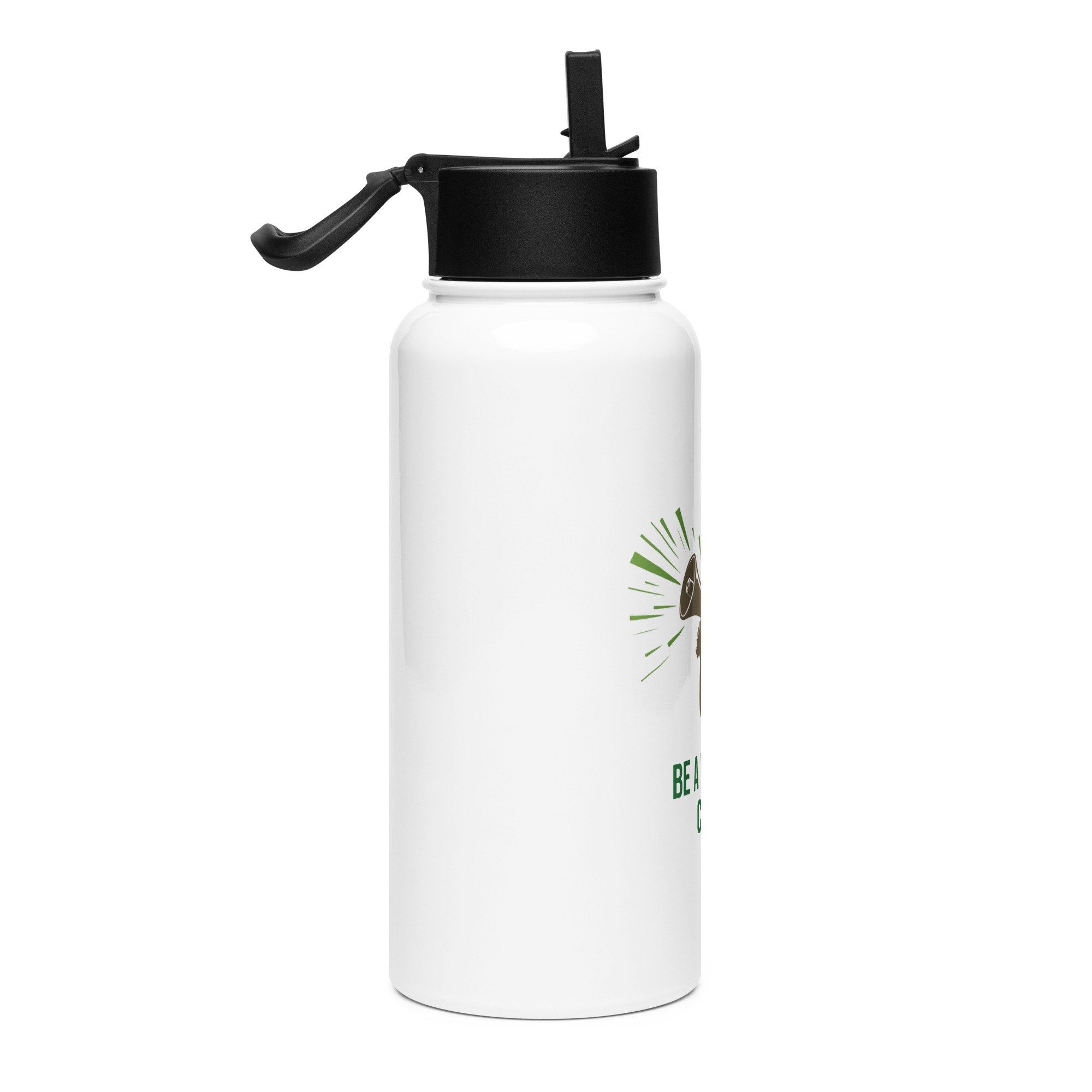 Stainless steel water bottle with a straw lid – Be a voice a child can trust - Image 4