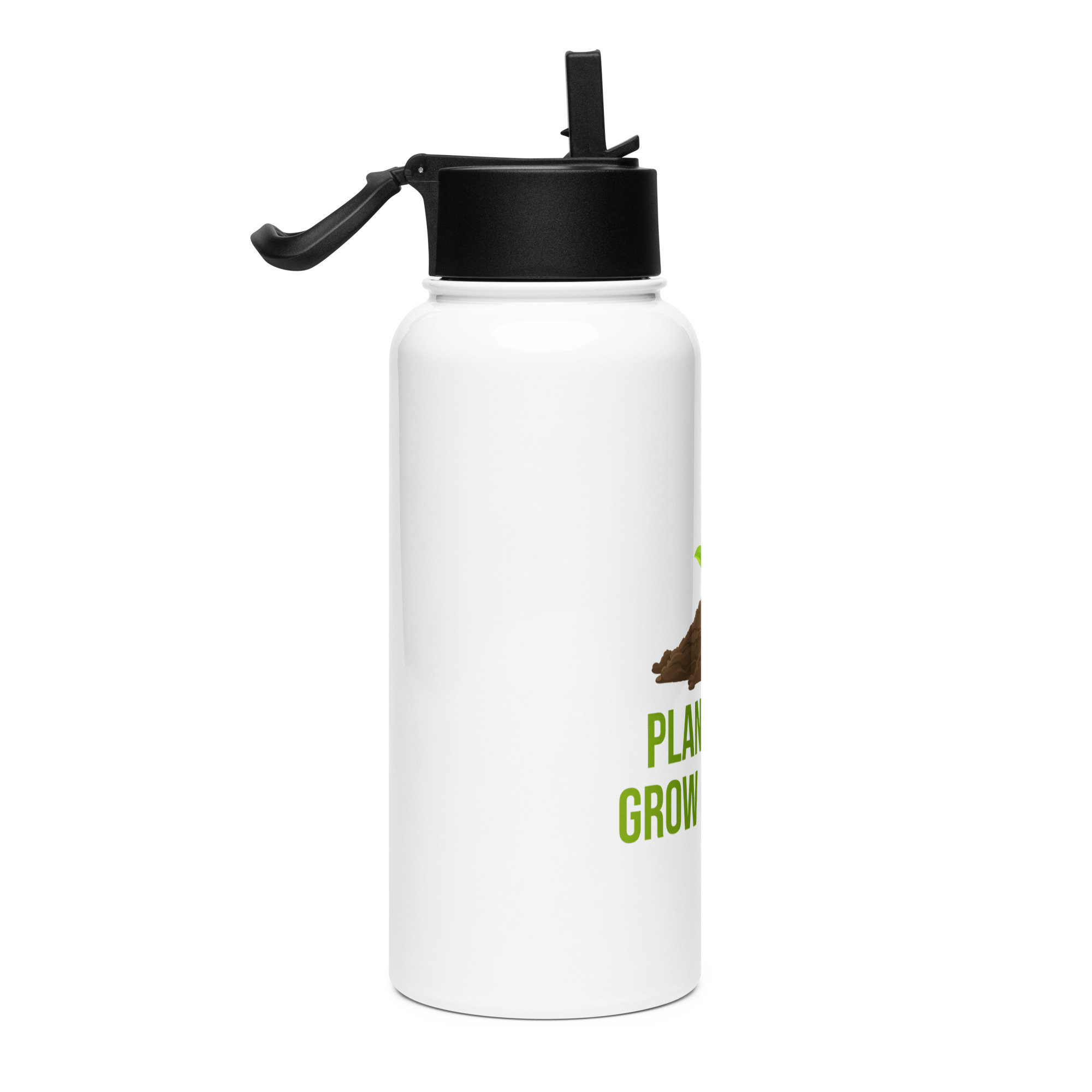 Stainless steel water bottle with a straw lid – Plant Hope. Grow futures - Image 4