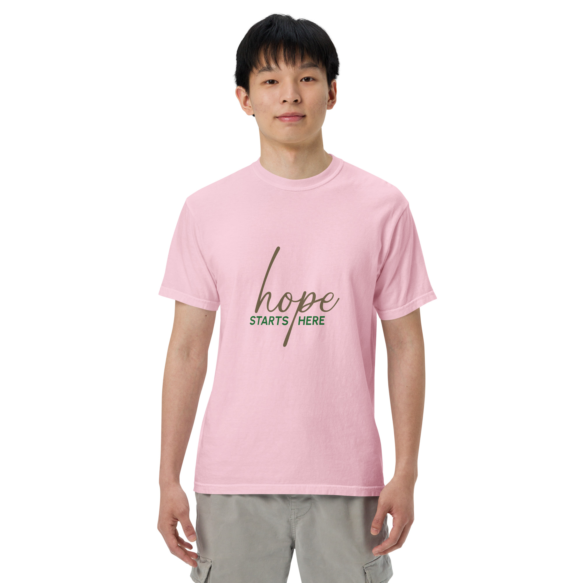 Unisex garment-dyed heavyweight t-shirt – Hope starts here - Image 16