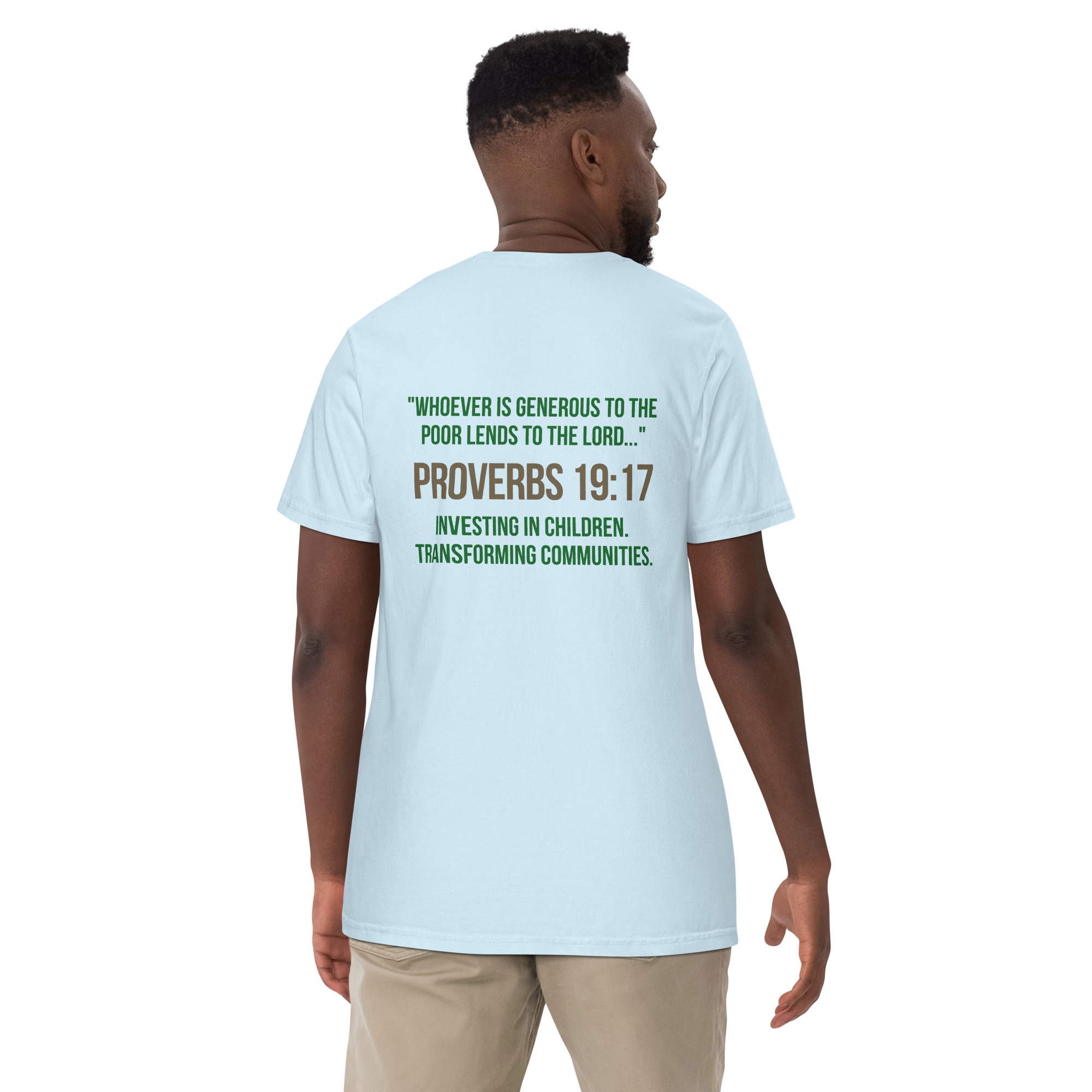Unisex garment-dyed heavyweight t-shirt – Faith that gives back - Image 20