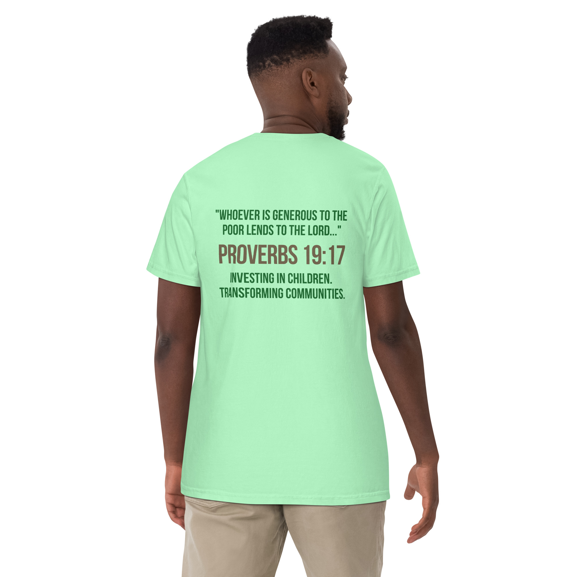Unisex garment-dyed heavyweight t-shirt – Faith that gives back - Image 14