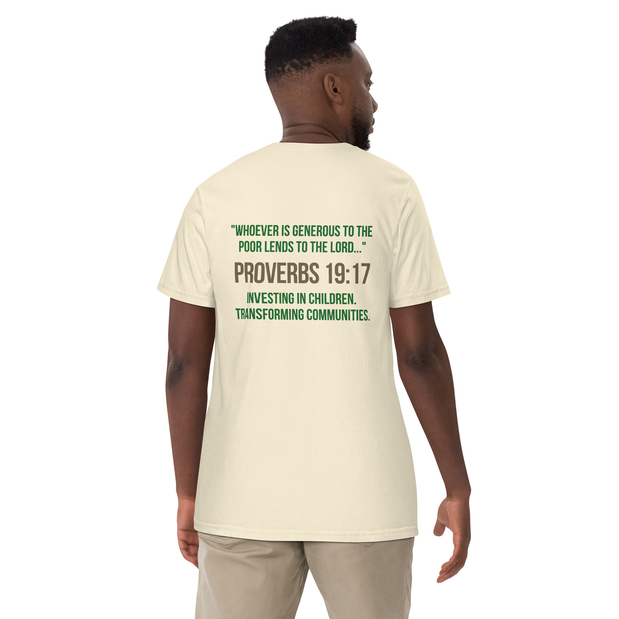 Unisex garment-dyed heavyweight t-shirt – Faith that gives back - Image 17
