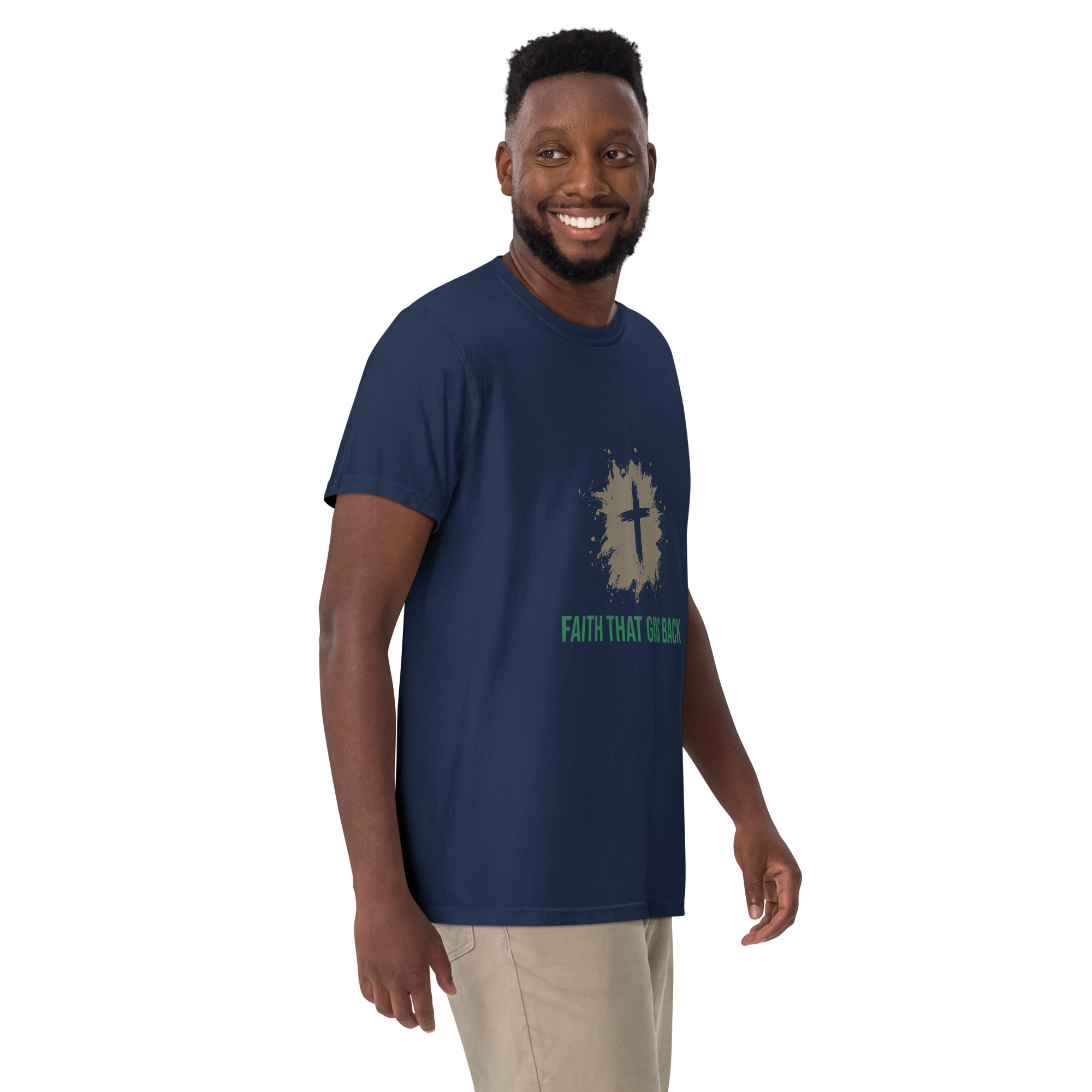 Unisex garment-dyed heavyweight t-shirt – Faith that gives back - Image 10