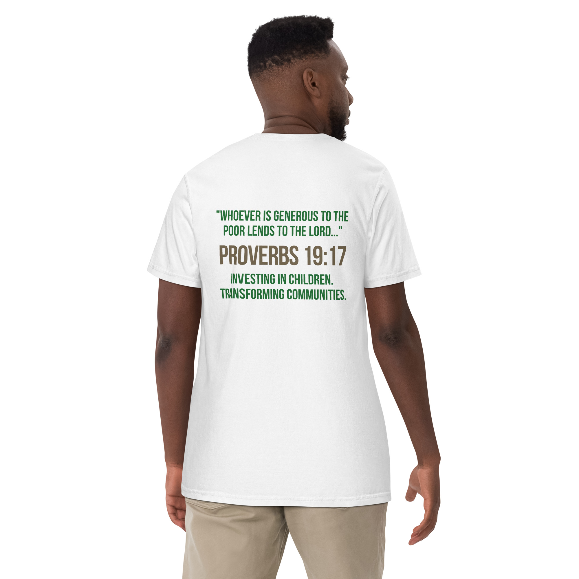 Unisex garment-dyed heavyweight t-shirt – Faith that gives back - Image 8