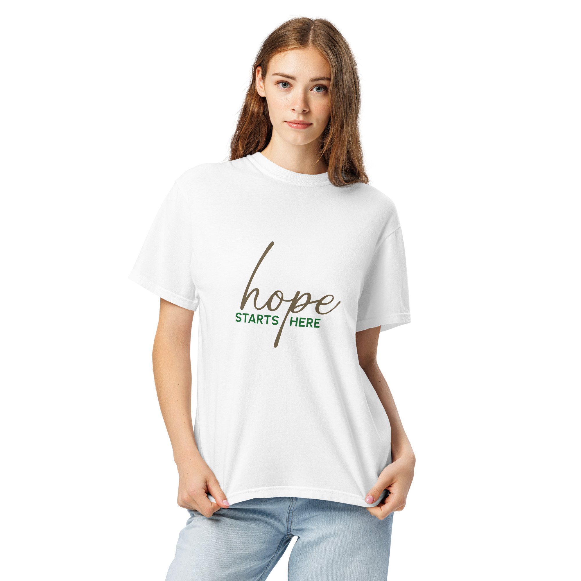 Unisex garment-dyed heavyweight t-shirt – Hope starts here - Image 21