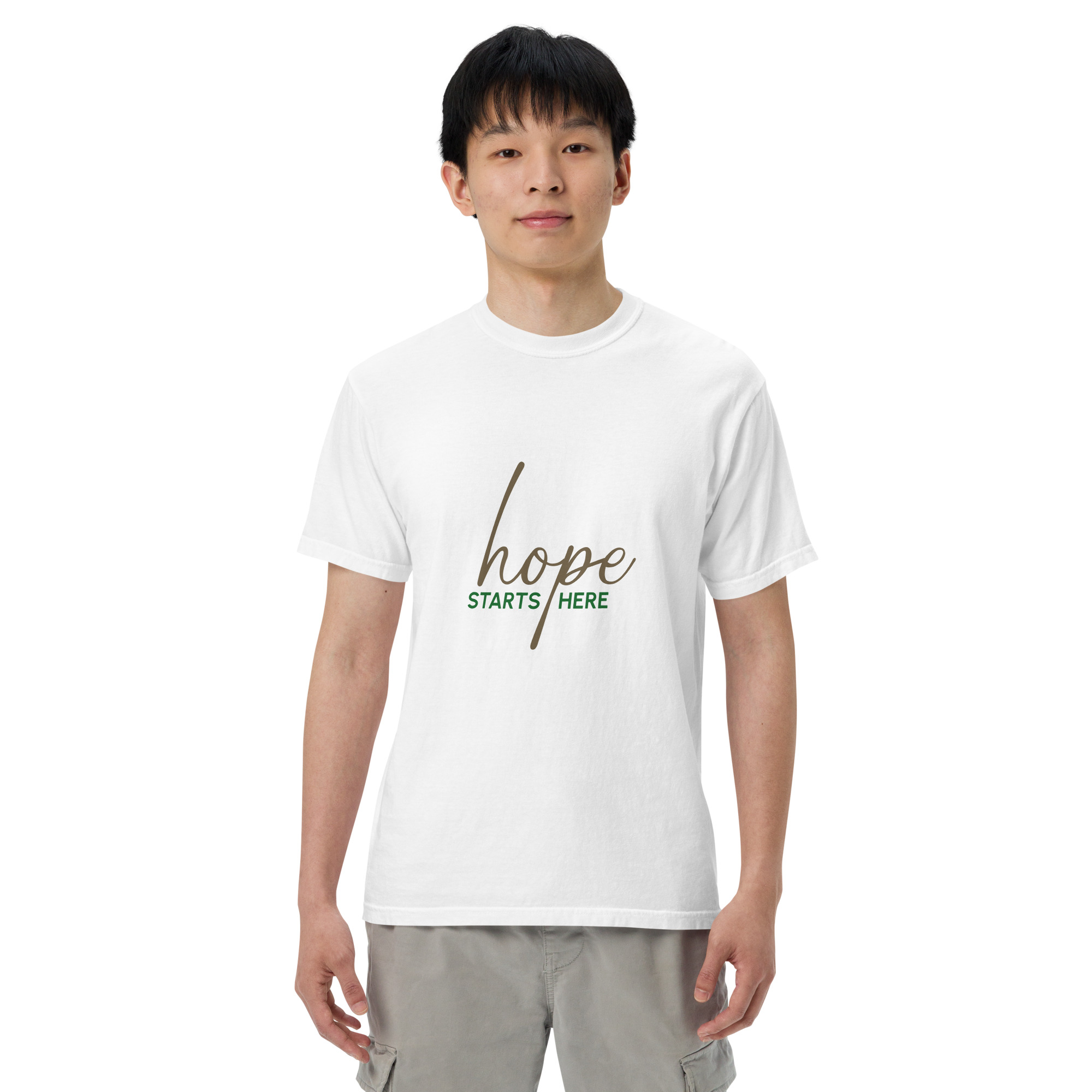 Unisex garment-dyed heavyweight t-shirt – Hope starts here - Image 19
