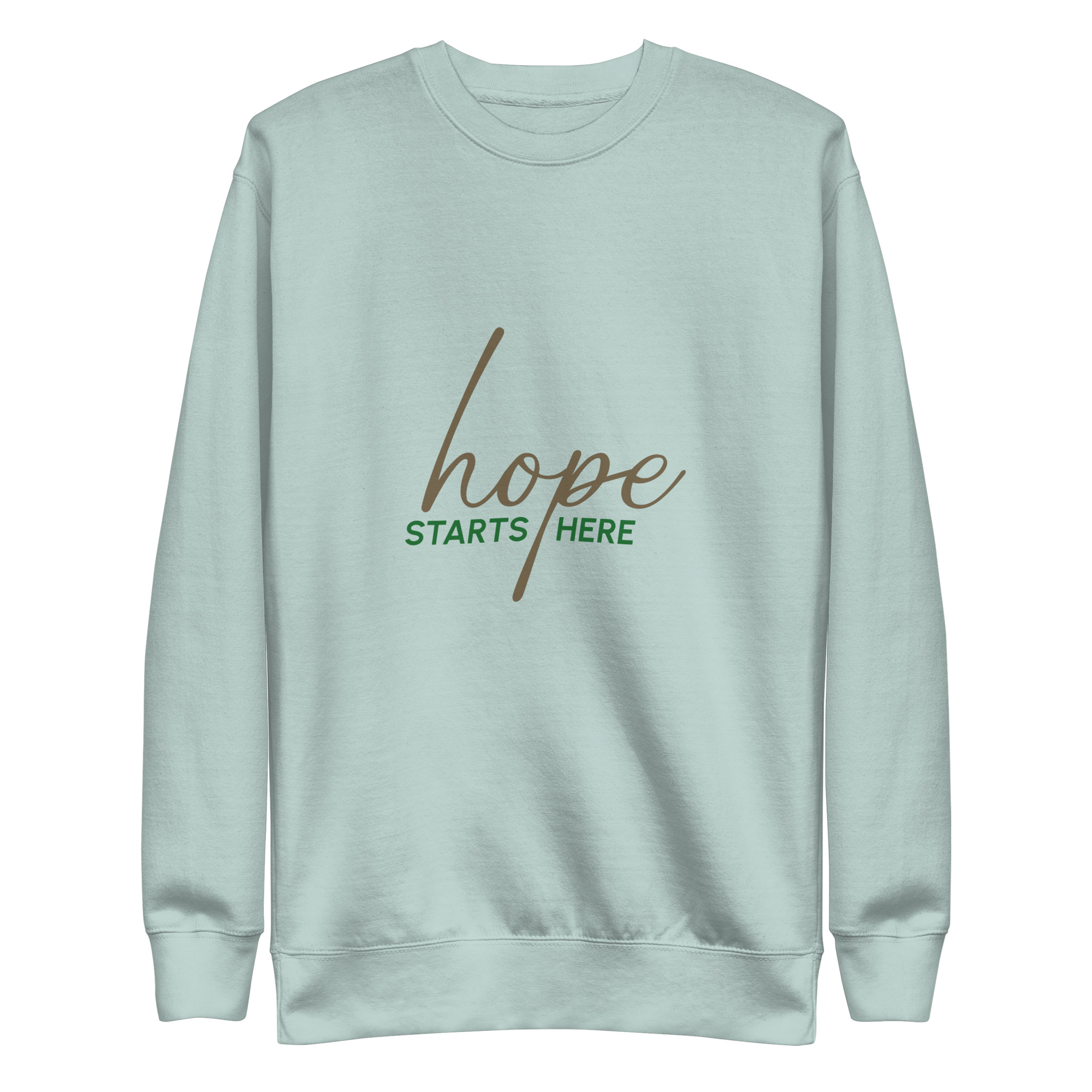 Unisex Premium Sweatshirt - Hope starts here - Image 5