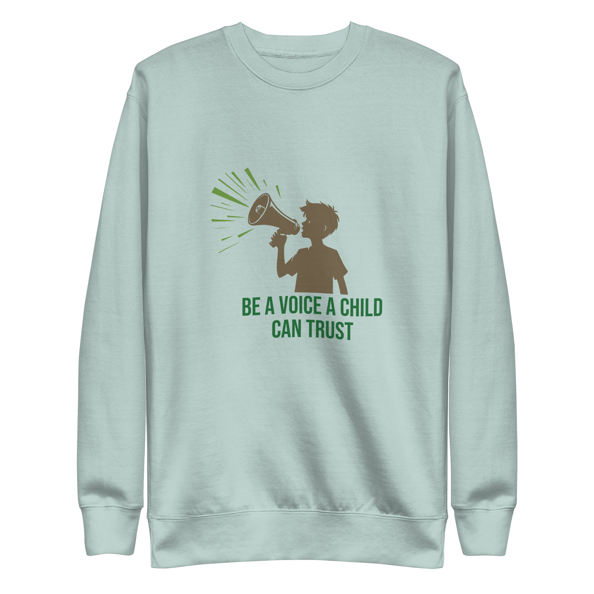 Unisex Premium Sweatshirt - Be a voice a child can trust - Image 9