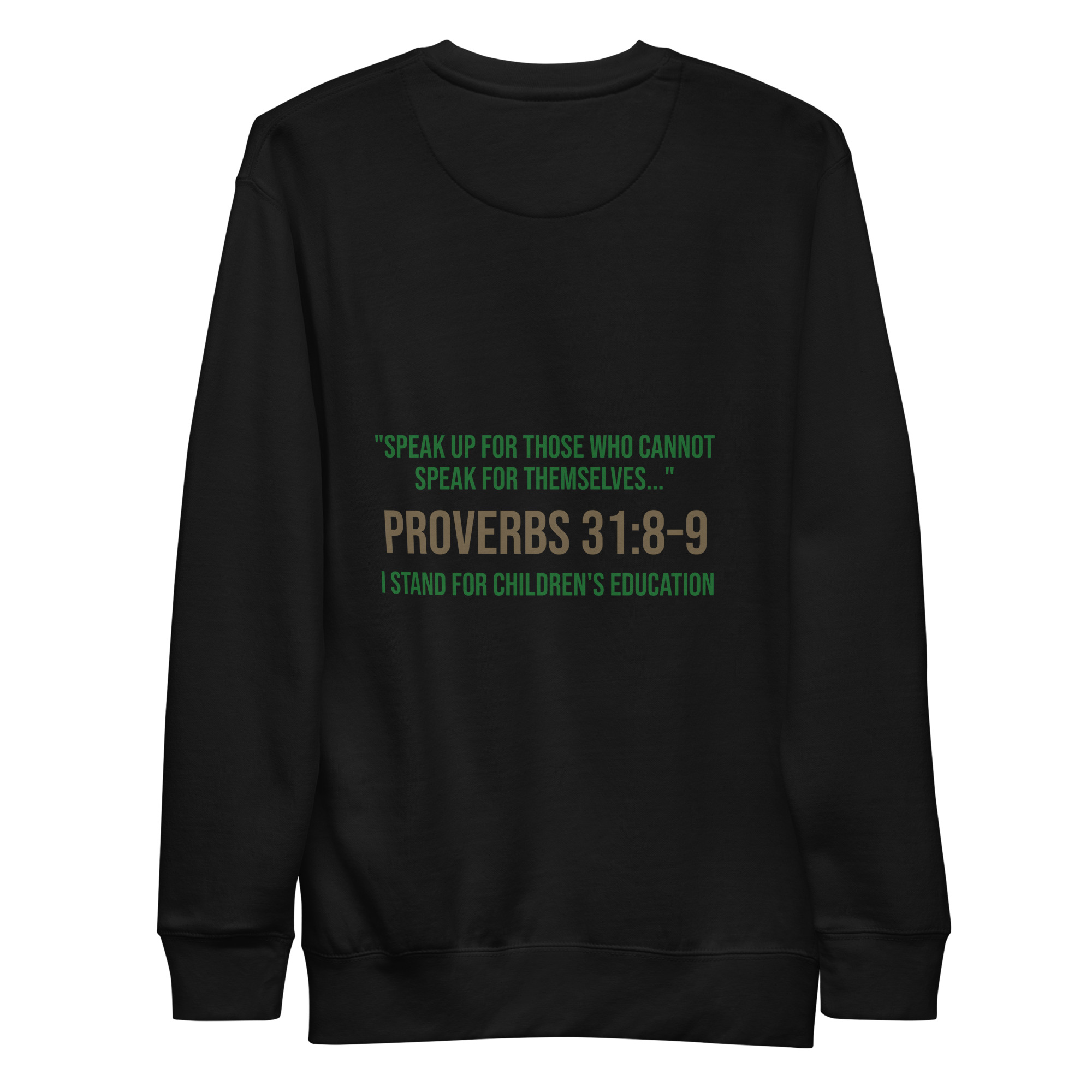 Unisex Premium Sweatshirt - Be a voice a child can trust - Image 4
