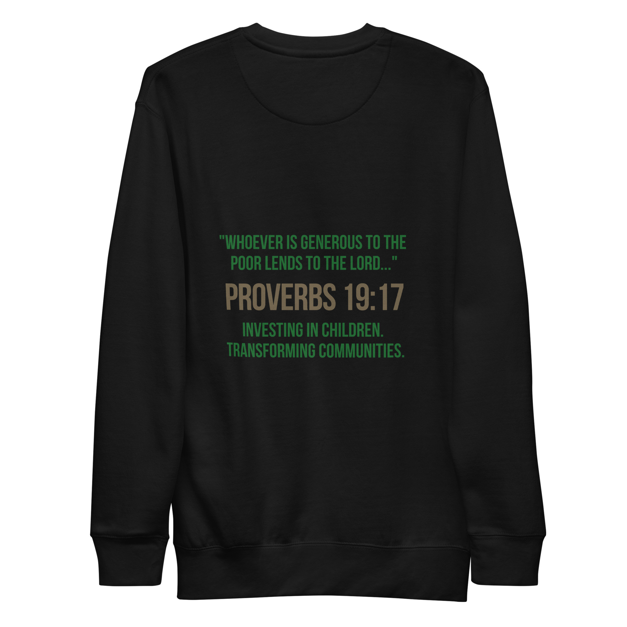 Unisex Premium Sweatshirt - Faith that gives back - Image 4