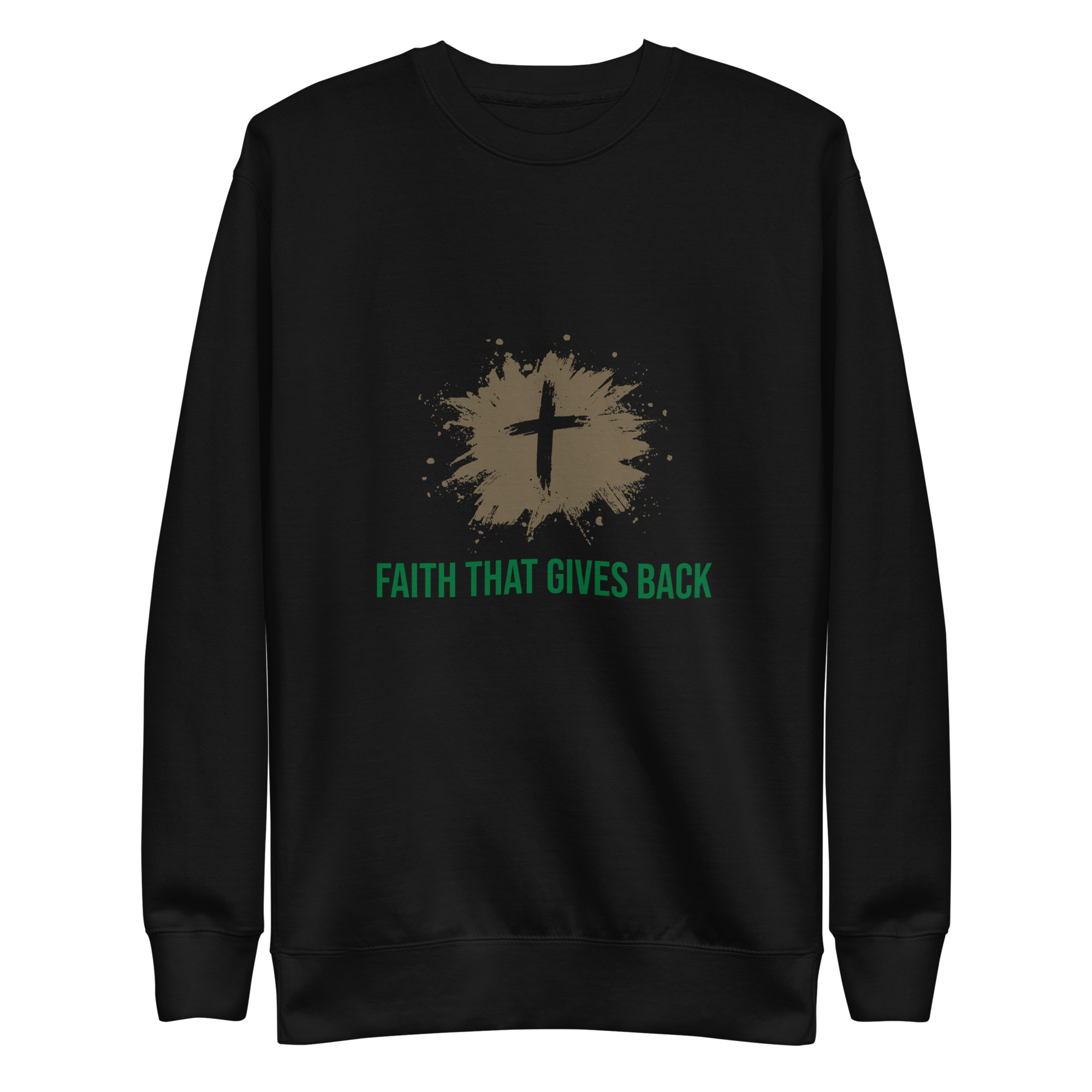 Unisex Premium Sweatshirt - Faith that gives back - Image 3