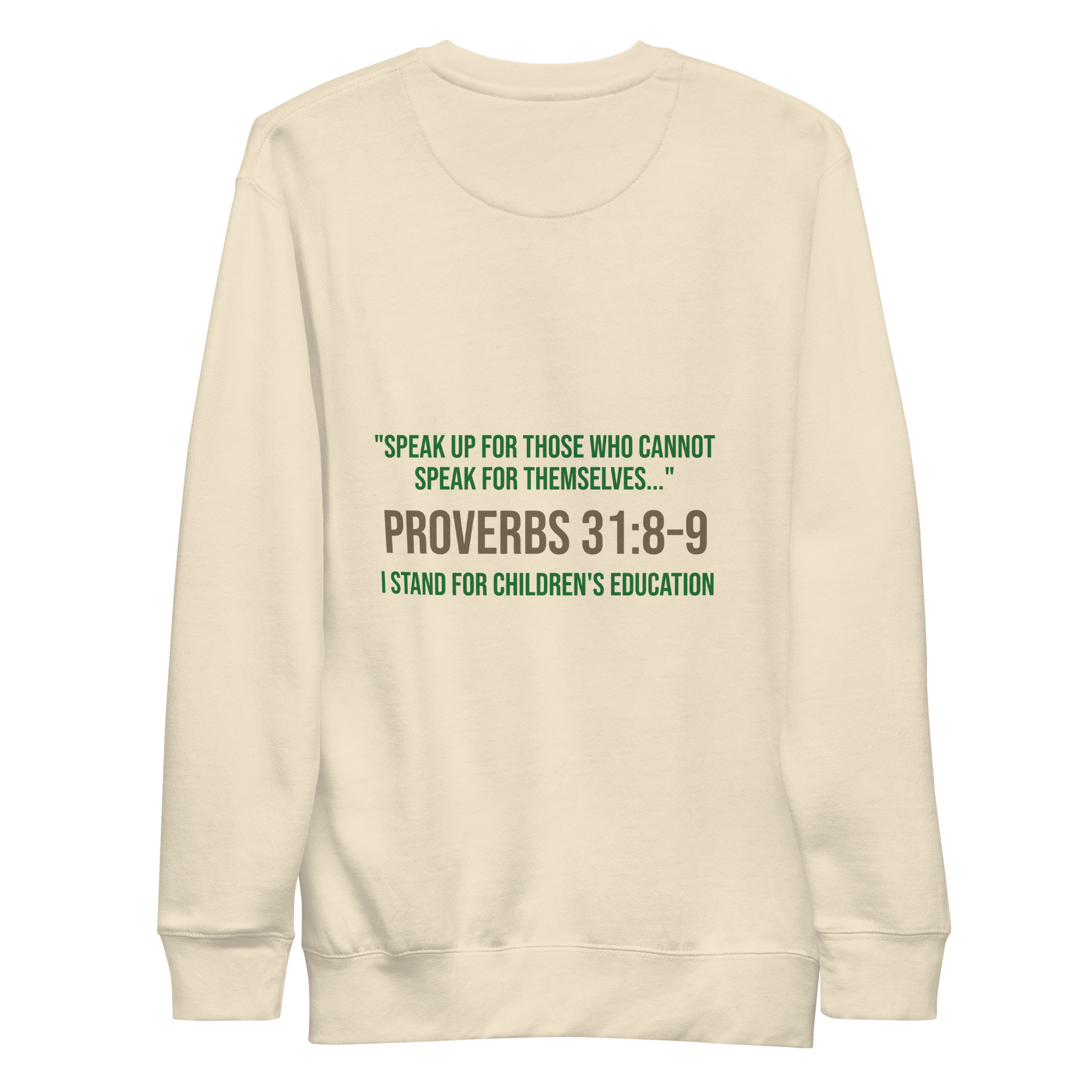 Unisex Premium Sweatshirt - Be a voice a child can trust - Image 2