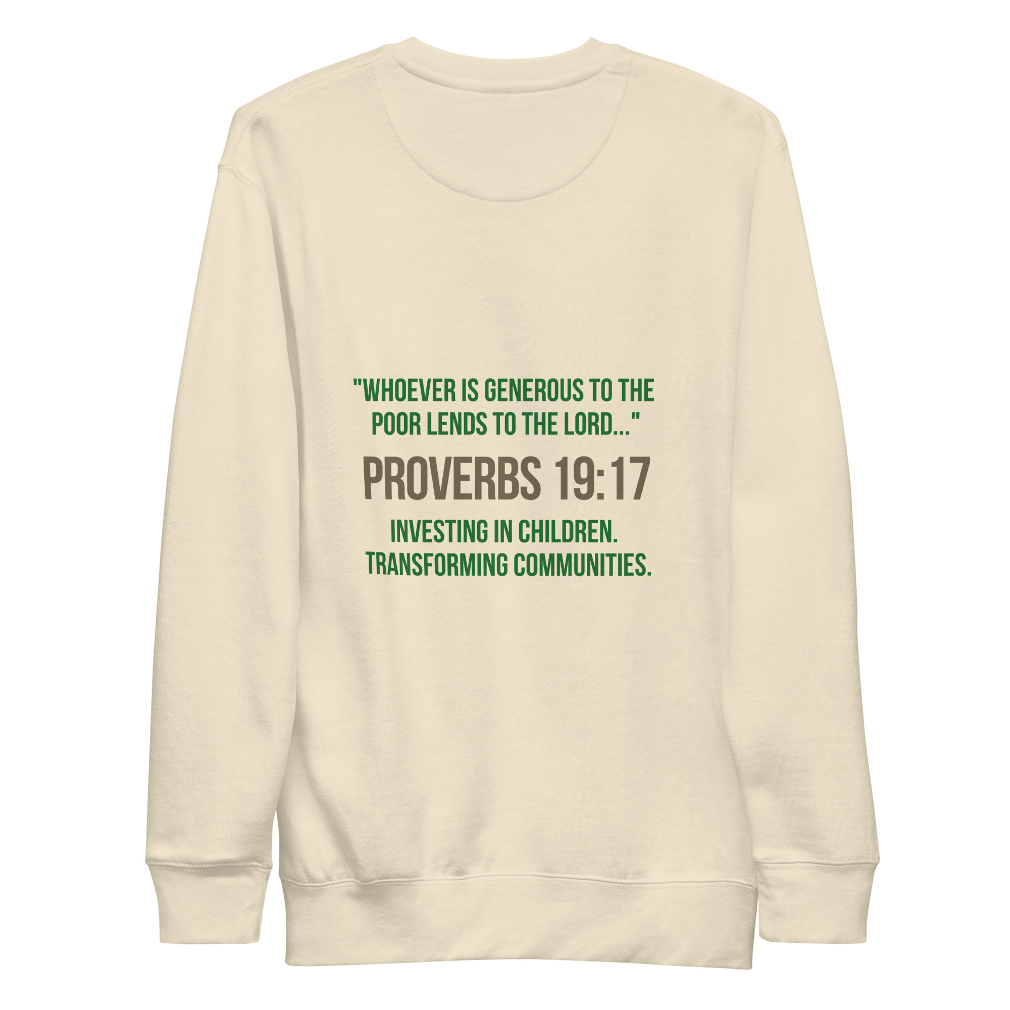 Unisex Premium Sweatshirt - Faith that gives back - Image 12