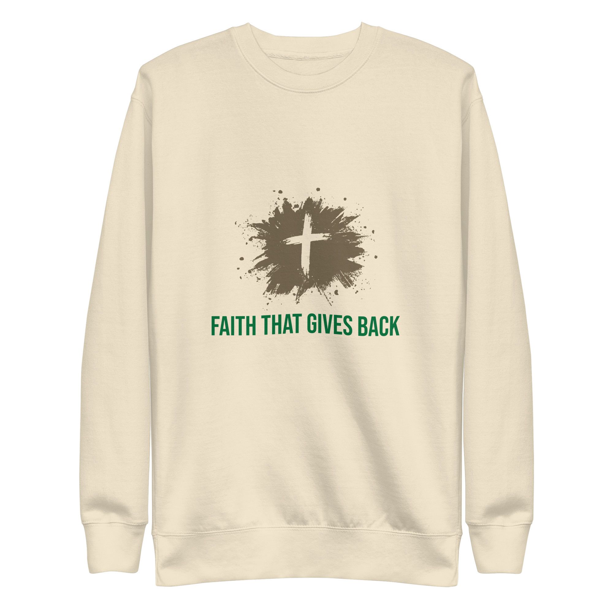 Unisex Premium Sweatshirt - Faith that gives back - Image 11