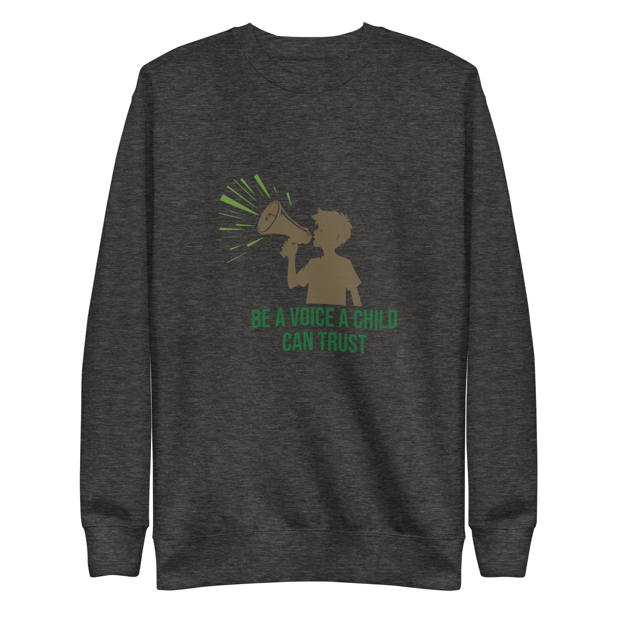 Unisex Premium Sweatshirt - Be a voice a child can trust - Image 7