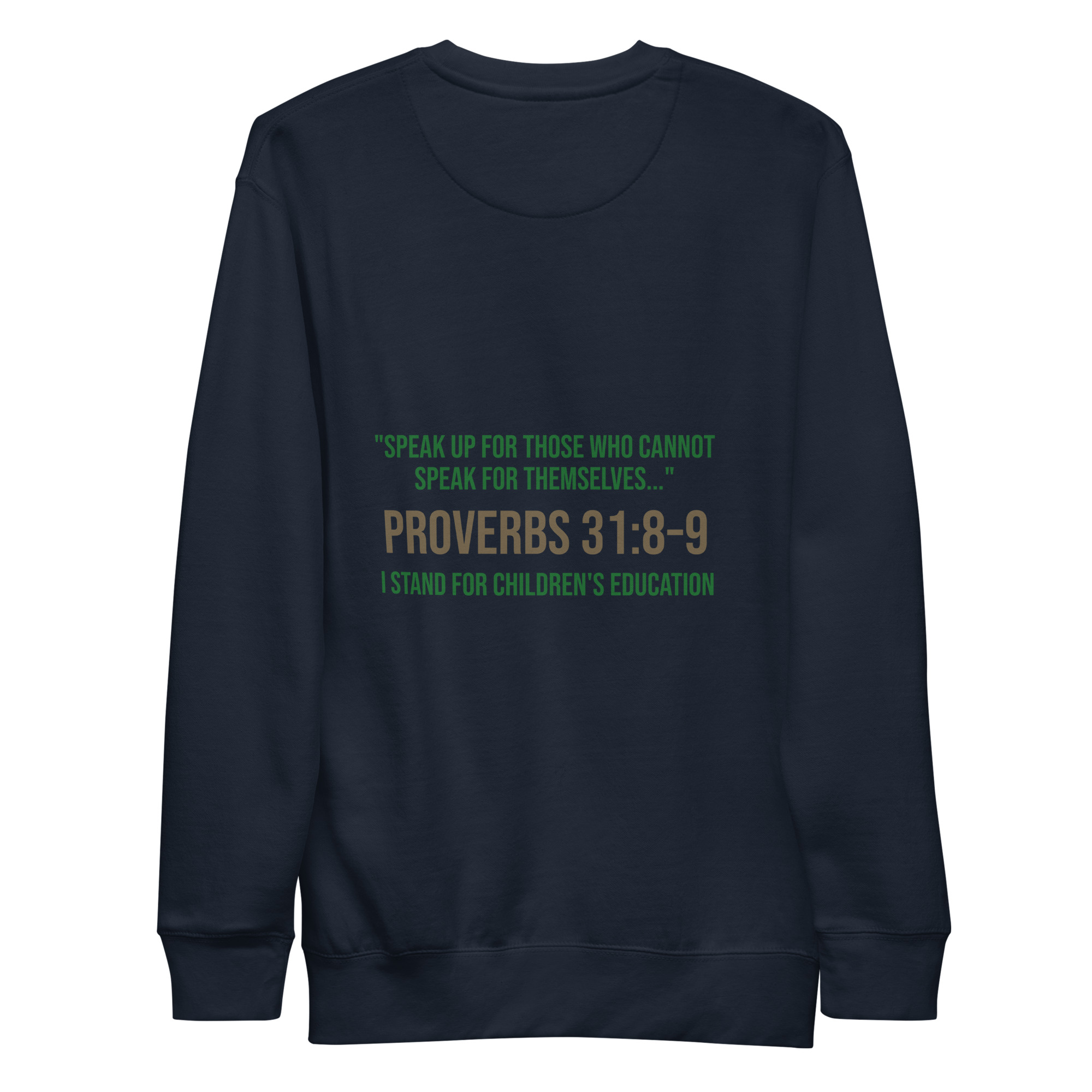 Unisex Premium Sweatshirt - Be a voice a child can trust - Image 6
