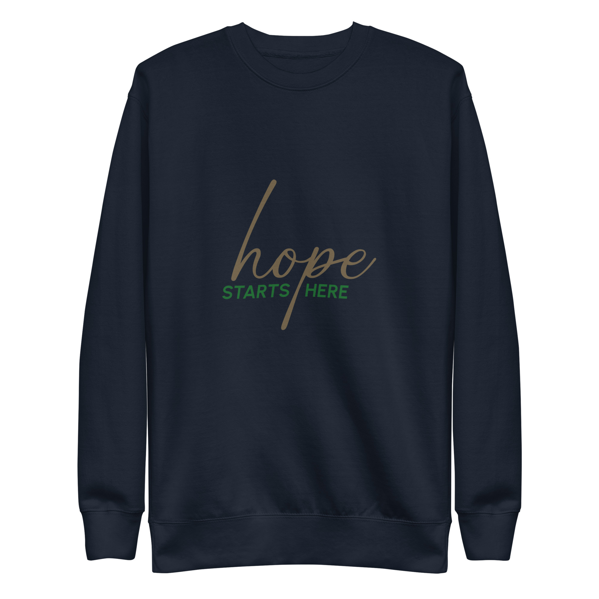 Unisex Premium Sweatshirt - Hope starts here - Image 3