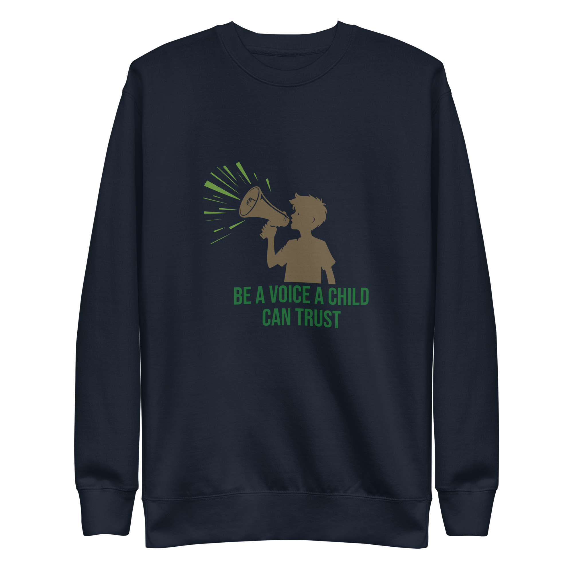 Unisex Premium Sweatshirt - Be a voice a child can trust - Image 5