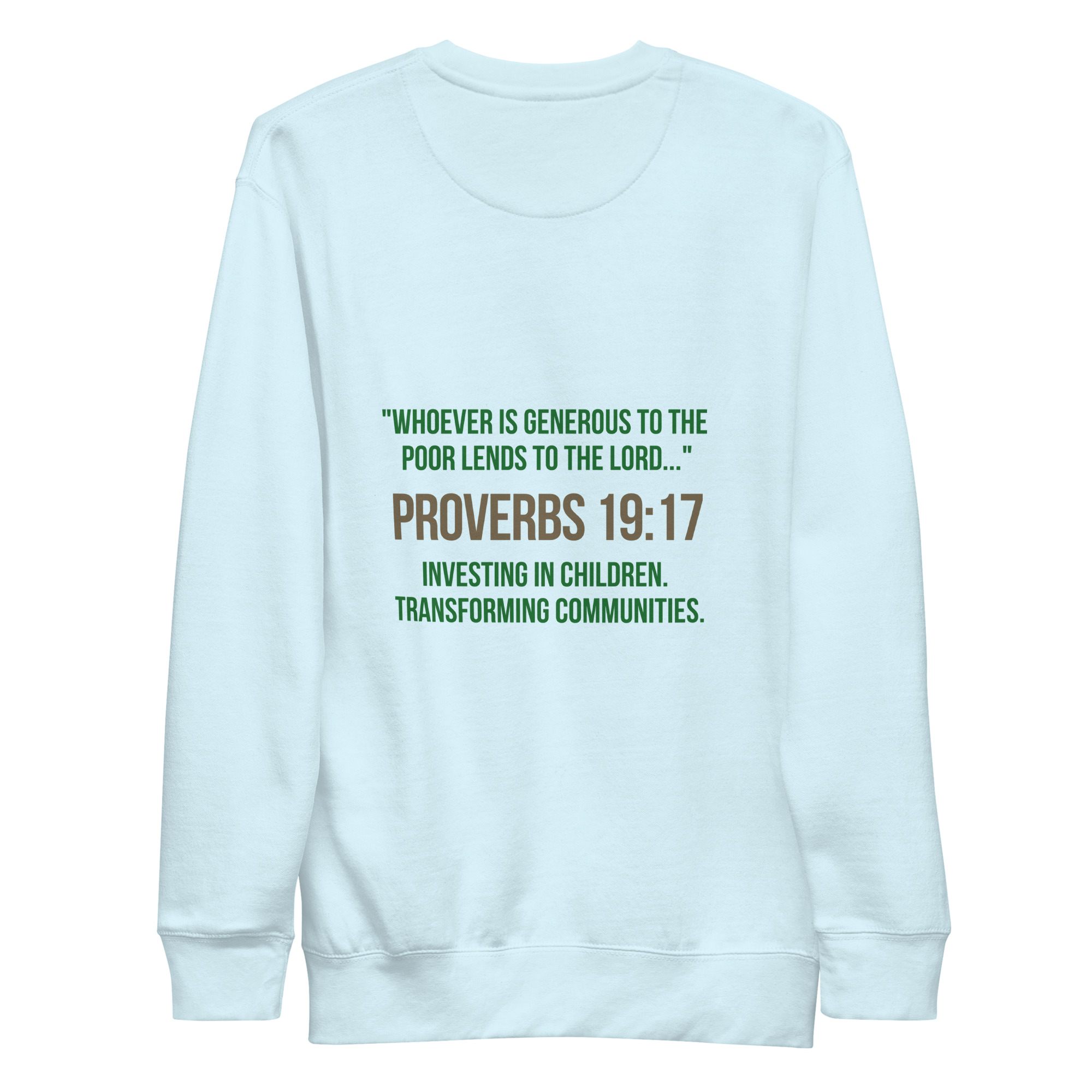 Unisex Premium Sweatshirt - Faith that gives back - Image 2