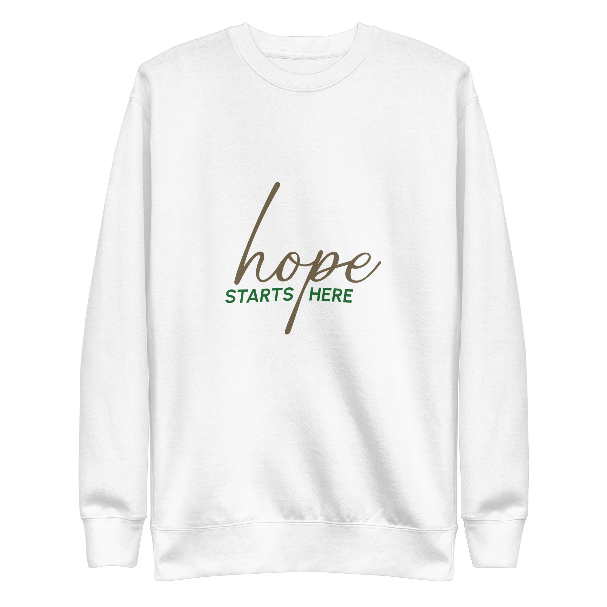 Unisex Premium Sweatshirt - Hope starts here - Image 13