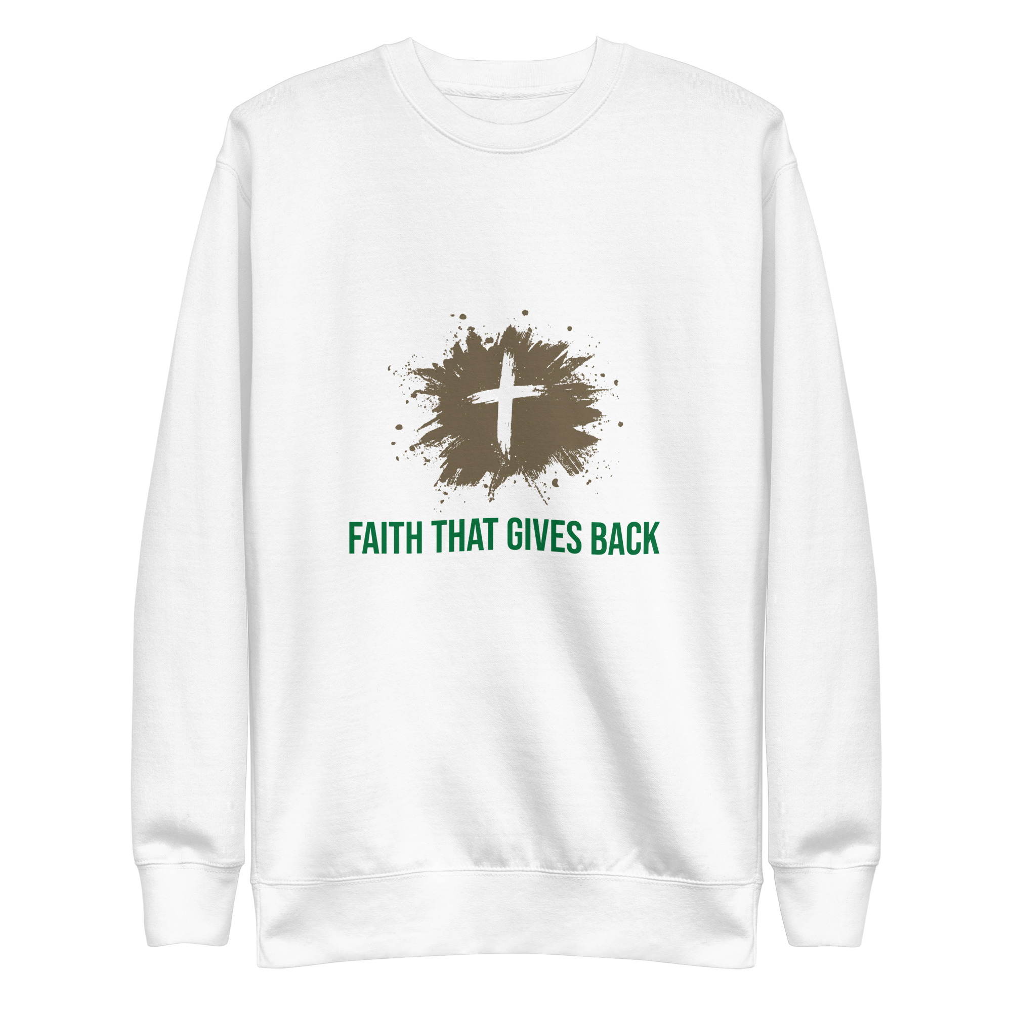 Unisex Premium Sweatshirt - Faith that gives back - Image 13