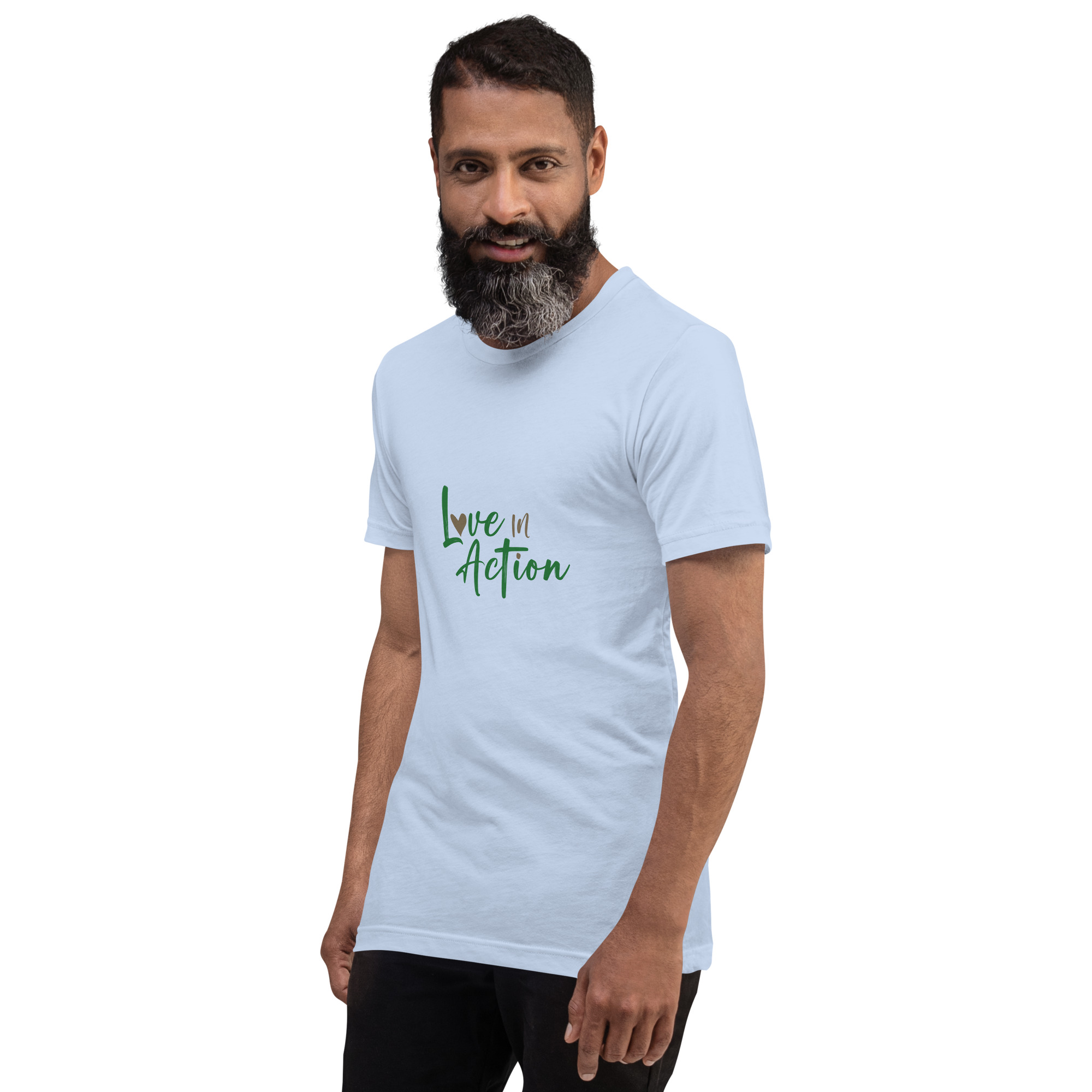 Unisex t-shirt - Love in action - Image 5