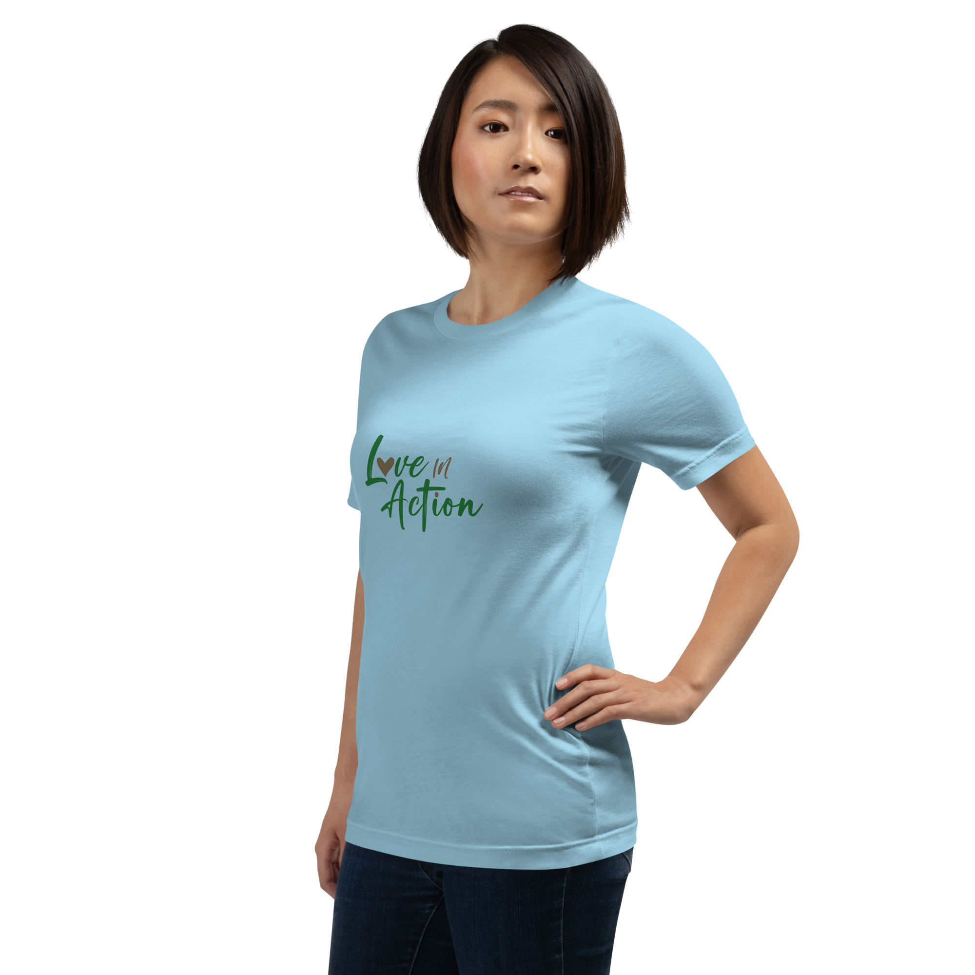 Unisex t-shirt - Love in action - Image 2